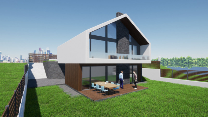 Casa individuala in Salicea, teren 750 mp, proiect modern, 2 unitati disponibile