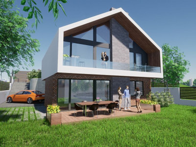Casa individuala in Salicea, 142 mp utili, teren 800 mp, eco friendly, garaj