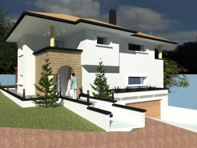 Casa individuala de vanzare in Feleacu, 220 mp utili, semifinisata, garaj dublu
