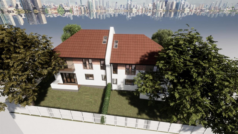 Duplex de vanzare in Borhanci, 105 mp utili plus terase, semifinisat
