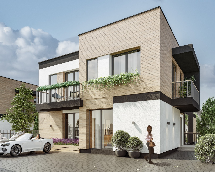 Casa tip duplex de vanzare in zona Sub Coasta, proiect deosebit, ansamblu modern