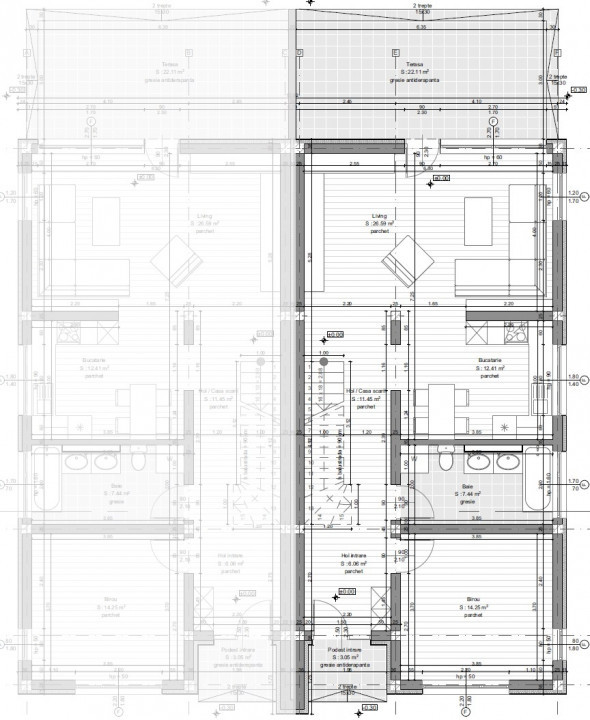 Casa tip duplex in sat Gheorghieni, proiect deosebit, constructie de calitate