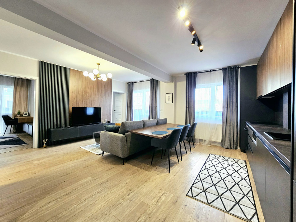Apartament 3 camere Floresti, finisaje premium, mobilat si utilat top