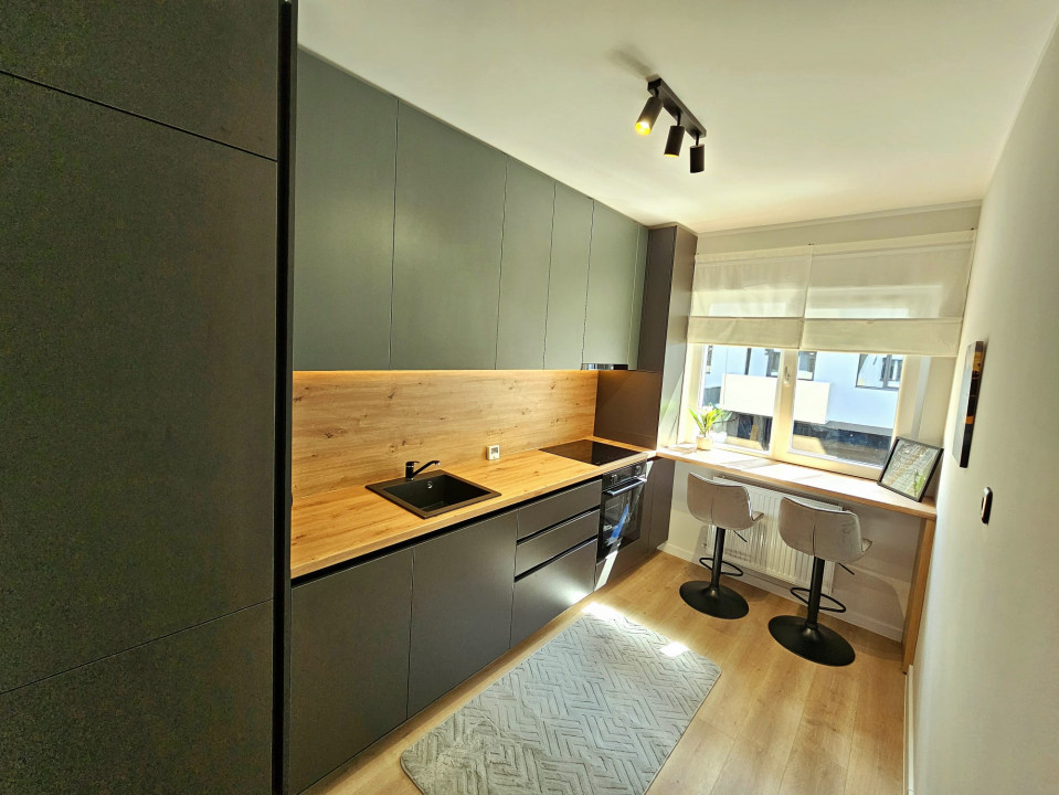 Apartament 2 camere Floresti, 54 mp ultrafinisat, mobilat si utilat modern