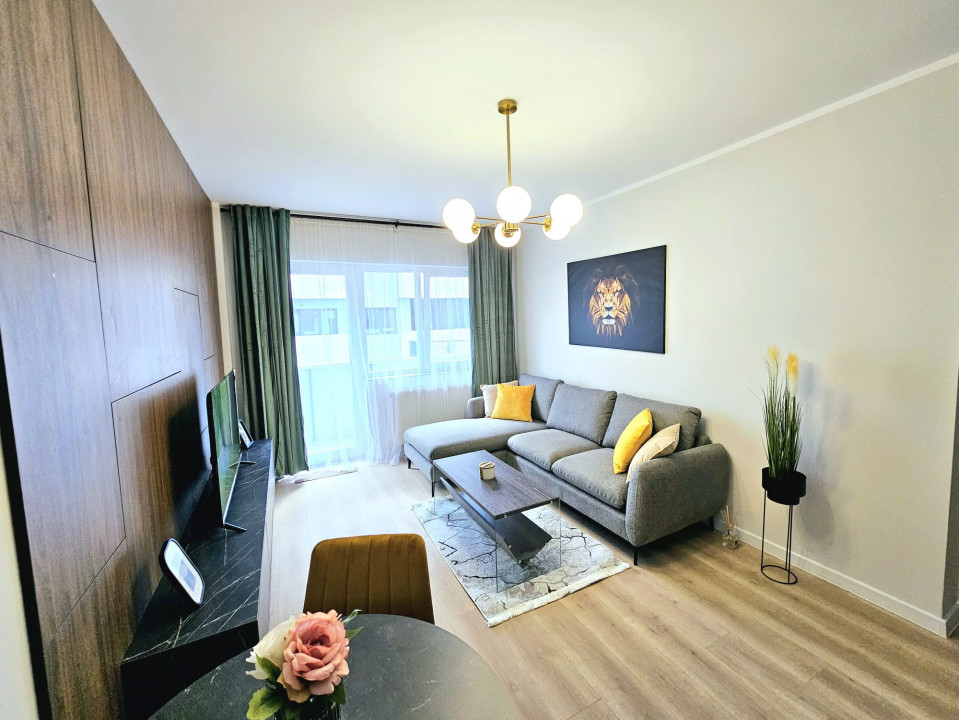 Apartament 2 camere Floresti, 54 mp ultrafinisat, mobilat si utilat modern