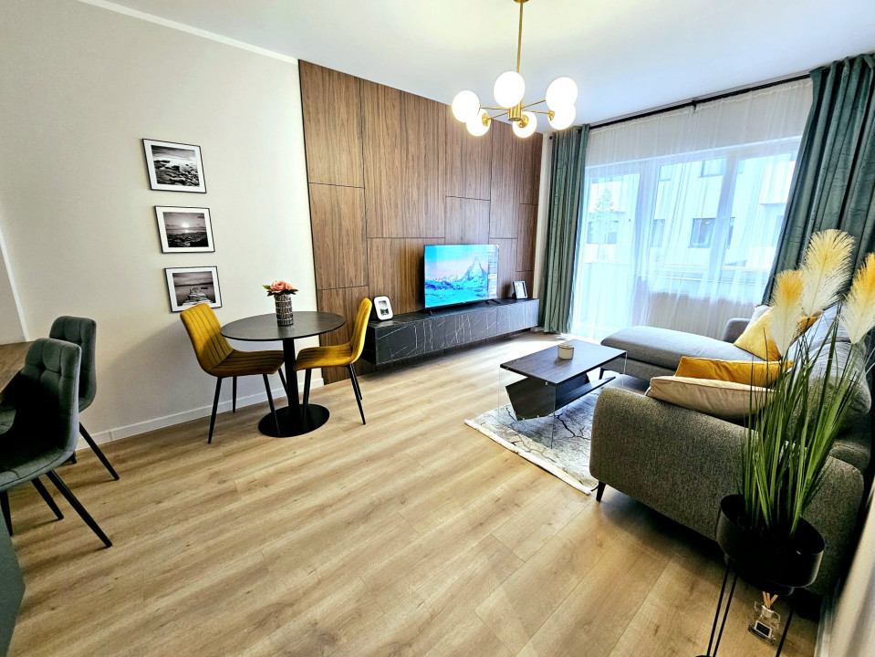 Apartament 2 camere Floresti, 54 mp ultrafinisat, mobilat si utilat modern