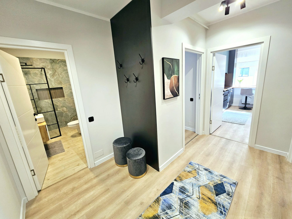Apartament 2 camere Floresti, 54 mp ultrafinisat, mobilat si utilat modern