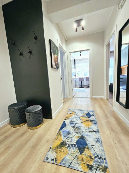 Apartament 2 camere Floresti, 54 mp ultrafinisat, mobilat si utilat modern