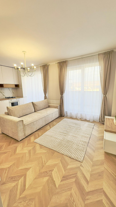 Apartament 2 camere Urusagului, finisat modern, 43 mp, terasa 15 mp