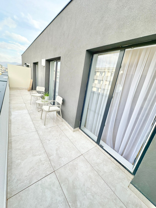 Apartament 2 camere Urusagului, finisat modern, 43 mp, terasa 15 mp