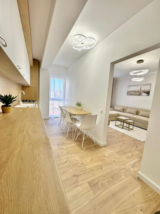 Apartament 2 camere nou, 55 mp utili, 5 mp terasa, ultrafinisat, Floresti