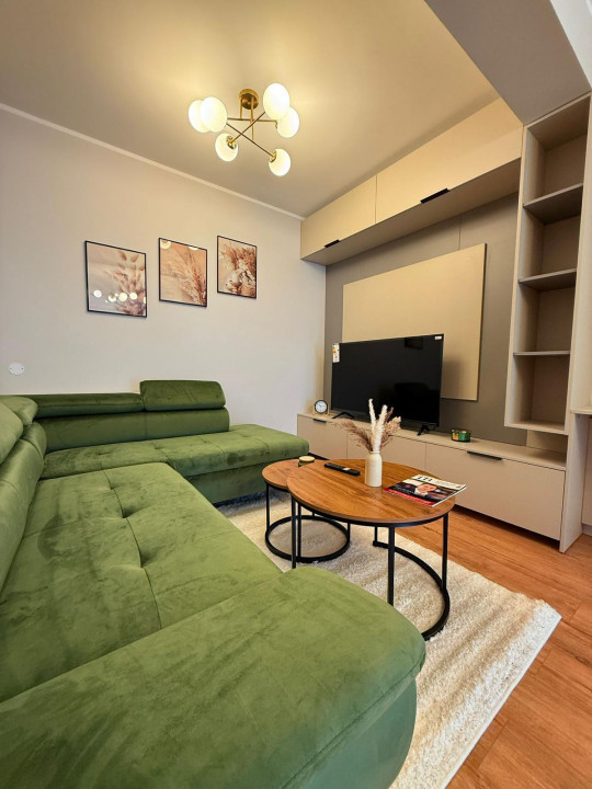 Apartament 2 camere Floresti, 54 mp, terasa 11 mp, ultrafinisat, zona Terra
