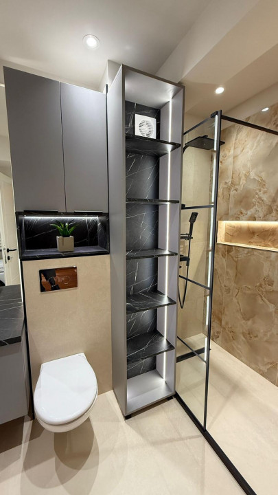 Apartament 2 camere Floresti, 54 mp, terasa 11 mp, ultrafinisat, zona Terra