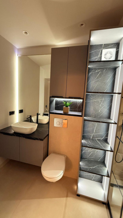 Apartament 2 camere Floresti, 54 mp, terasa 11 mp, ultrafinisat, zona Terra