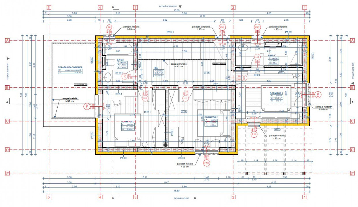 Casa individuala in Chinteni, proiect deosebit, materiale PREMIUM