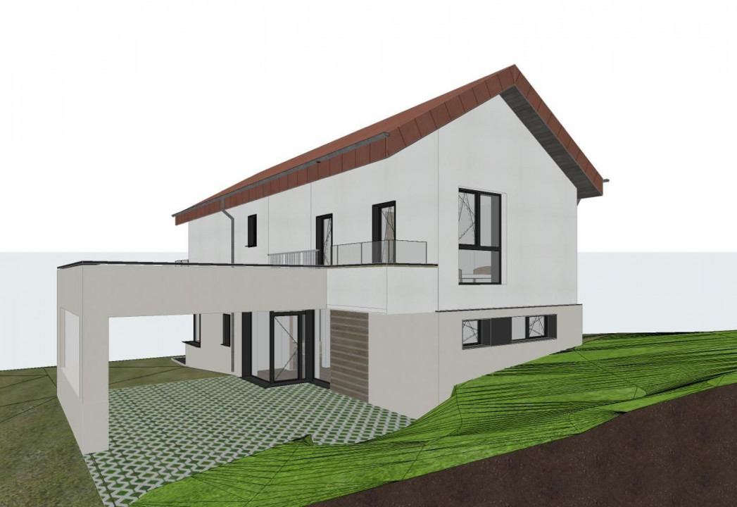 Casa individuala de vanzare in Feleacu, 130 mp utili, teren 750 mp