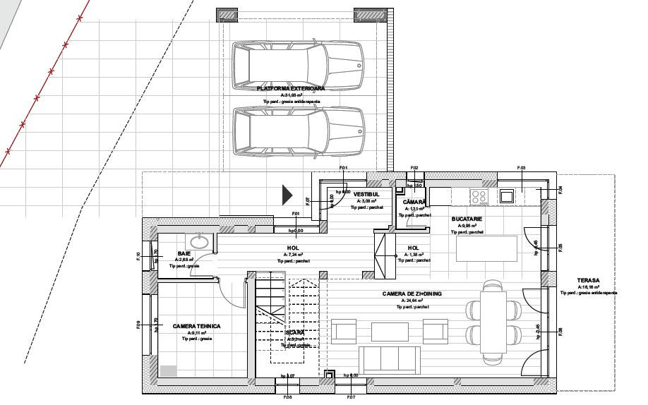 Casa individuala de vanzare in Feleacu, 130 mp utili, teren 750 mp