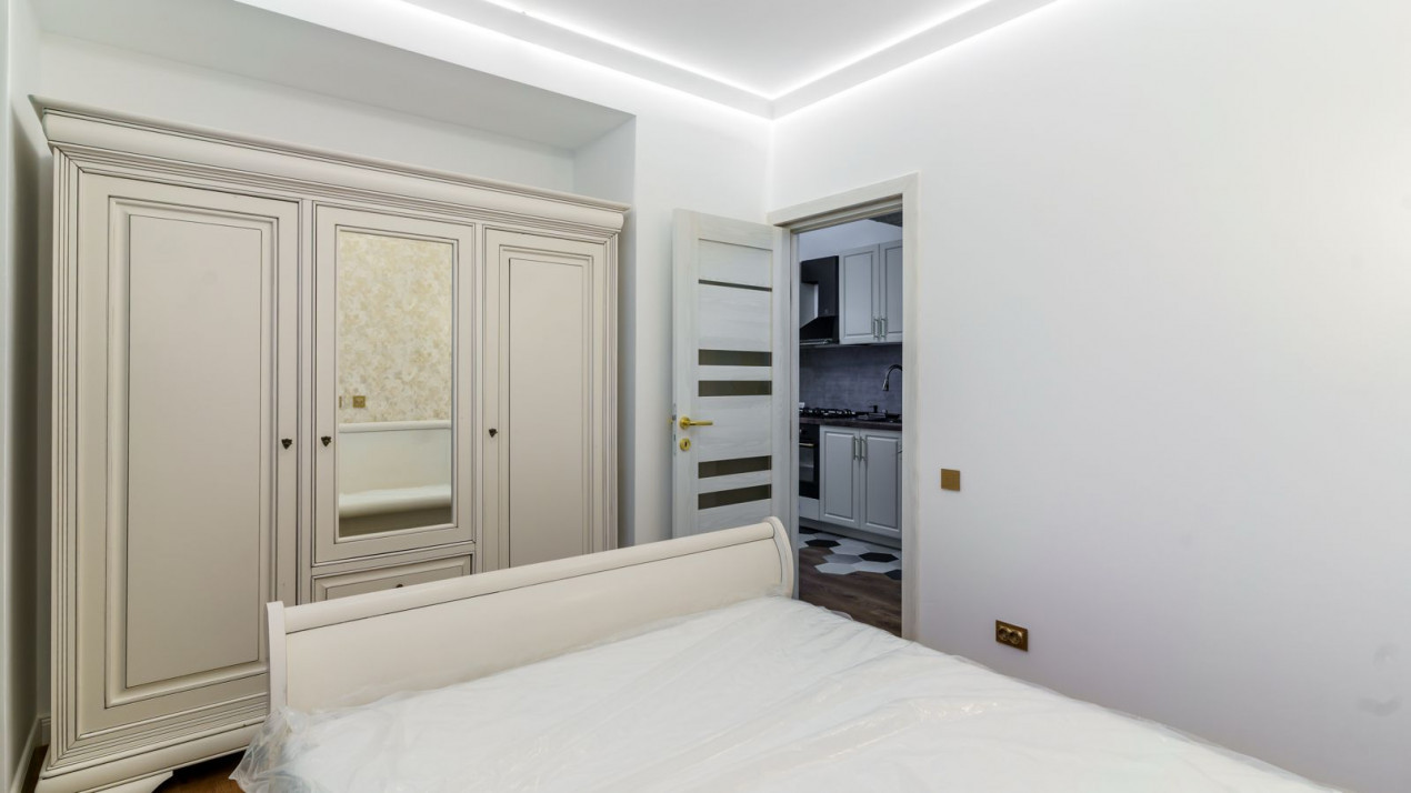 NOU: 2 Camere Europa, mobilat/utilat, design 2025. COMISION 0%,  parcare inclusa