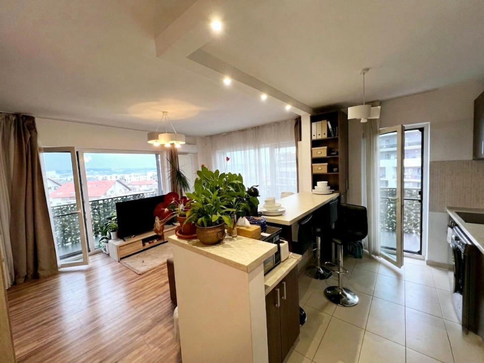 Apartament 3 camere Bună Ziua, panoramic view, terasă de 26mp și parcare inclusă