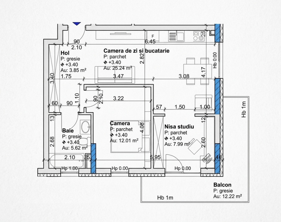 Apartament 3 Camere 55 mp, etaj 3, imobil nou,  Între Lacuri