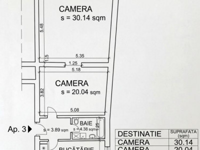 Ocazie în Gruia! Apartament 2 camere la casă 73 mp utili, preț imbatabil în zonă
